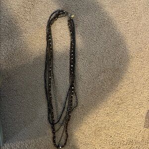 Multi Layered Chain and Beaded Necklace